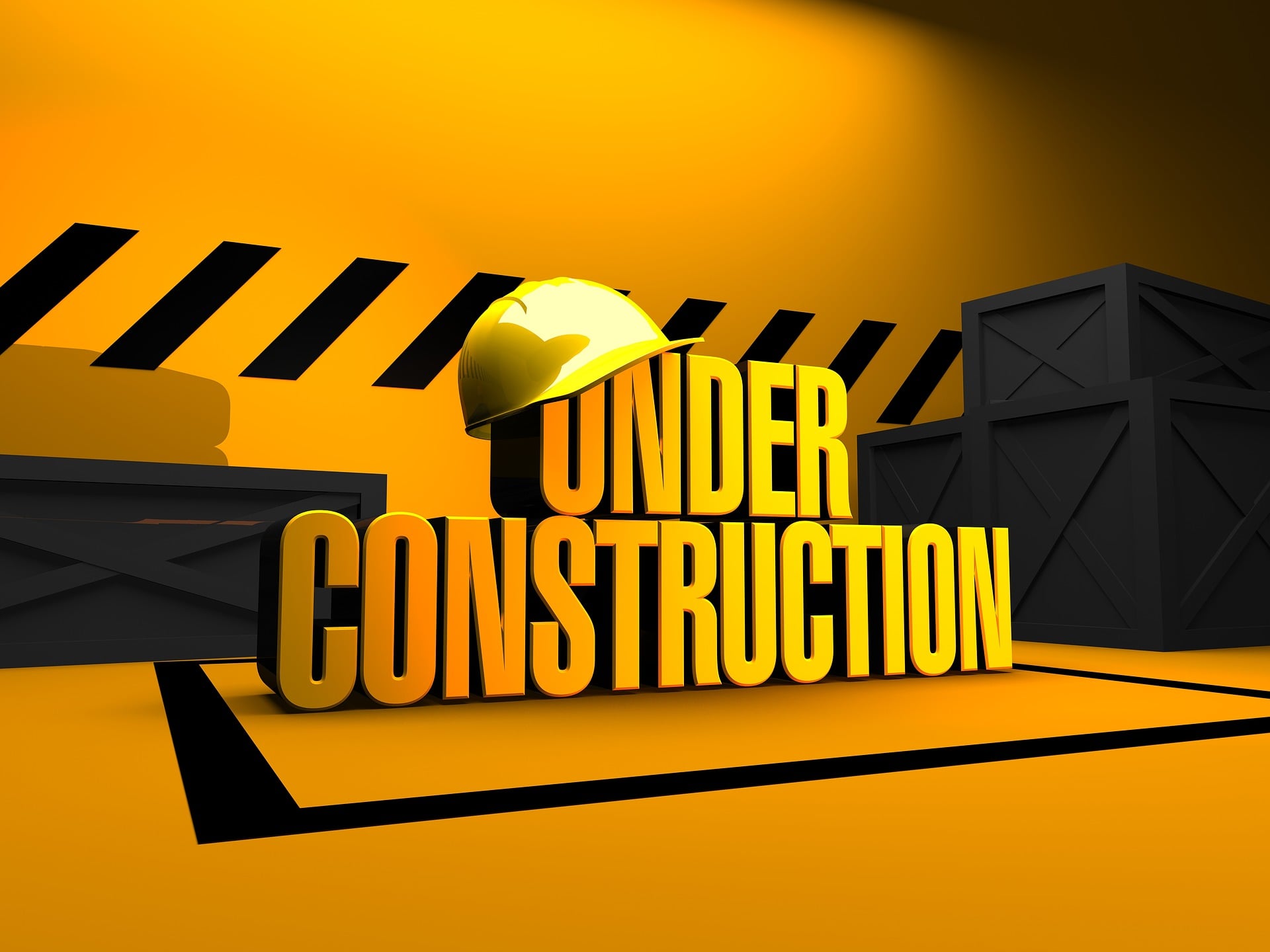 hard hat resting on text