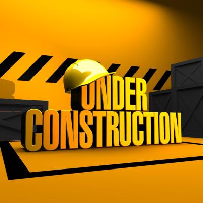 hard hat resting on text